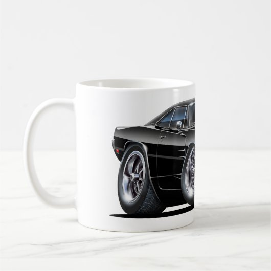 Dodge-Ladegerät-Schwarz-Auto Kaffeetasse (Links)