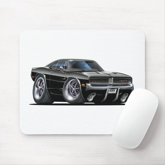 Dodge-Ladegerät-Schwarz-Auto Mousepad (Mit Mouse)