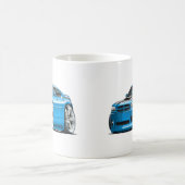 Dodge-Ladegerät-Superbienen-Blau-Auto Kaffeetasse (Mittel)