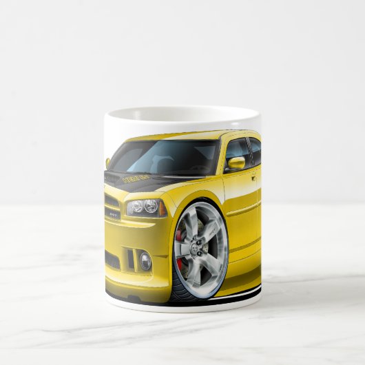 Dodge-Ladegerät-Superbienen-Gelb-Auto Kaffeetasse (Mittel)