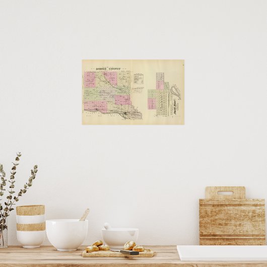 Dodge Landkreis, Nebraska Poster (Küche)