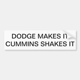 Dodge macht es, Cummins rüttelt es Autoaufkleber