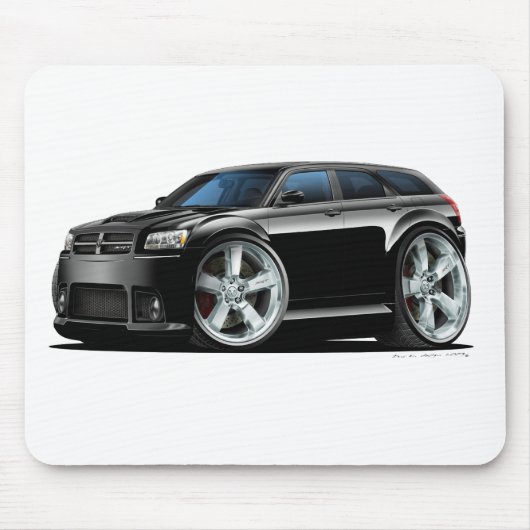 Dodge-Magnum-Schwarz-Auto Mousepad (Vorne)