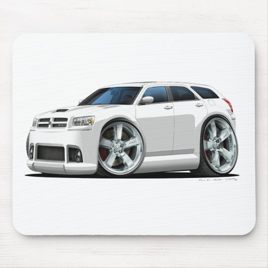 Dodge-Magnum-Weiß-Auto Mousepad (Vorne)