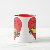 Dodge mich nicht, sei meine Valentin! Retro Valent Tasse (Zentrum)