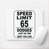 DODGE MIT GESCHWINDIGKEITSGRENZE MOUSEPAD (Mit Mouse)