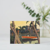 Dodge Motor Speed Boat Jungle Edward Wilson Postkarte (Stehend Vorderseite)