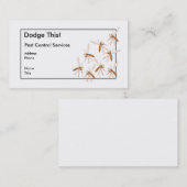 Dodge! Pest-Kontrolle Visitenkarte (Vorne/Hinten)