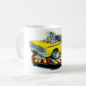 Dodge-Pfeil-Gelb-Auto 1968-71 Kaffeetasse (Vorderseite Links)