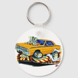 Dodge-Pfeil-Orangen-Auto 1968-71 Schlüsselanhänger