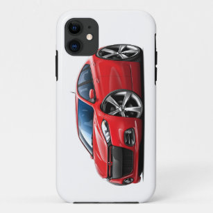 Dodge-Pfeil-Rot-Schwarzes Grill-Auto Case-Mate iPhone Hülle