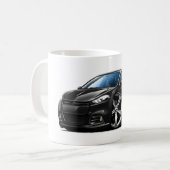 Dodge-Pfeil-Schwarz-Auto Kaffeetasse (Vorderseite Links)