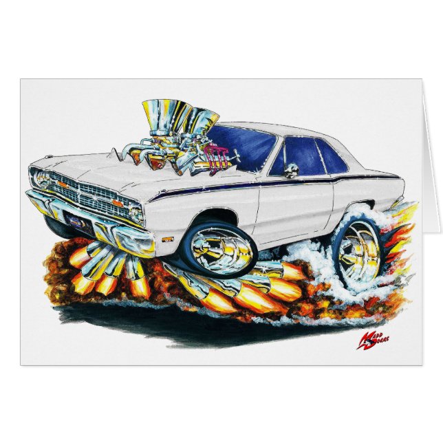 Dodge-Pfeil-Weiß-Auto 1968-71 (Vorderseite (Horizontal))