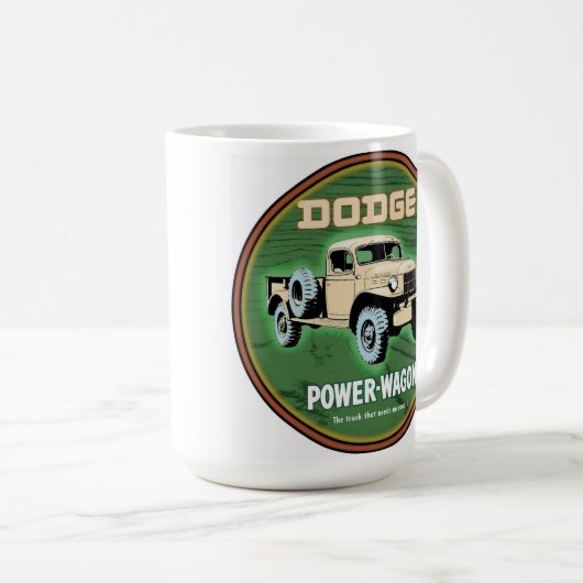Dodge Power Wagon Kaffeetasse (VorderseiteRechts)