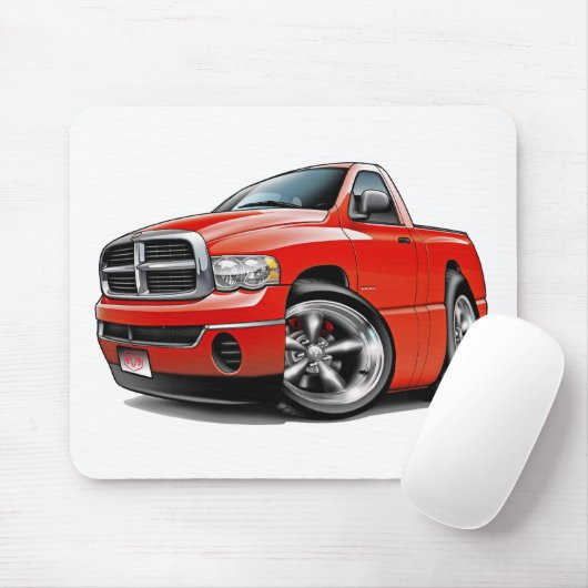 Dodge-RAM-Rot-LKW 2003-08 Mousepad (Mit Mouse)