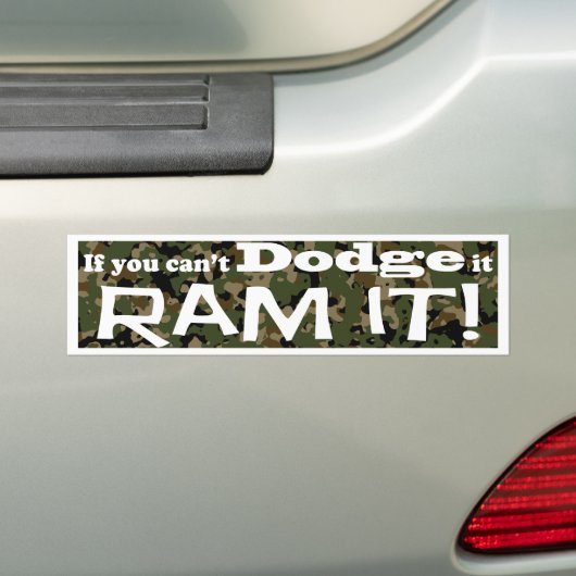 Dodge rammt es, es, Tarnung Autoaufkleber (Auf Auto)