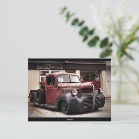 Dodge "RAT ROD" Postkarte (Stehend Vorderseite)