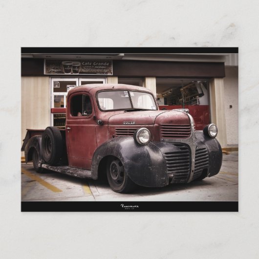 Dodge "RAT ROD" Postkarte (Vorderseite)