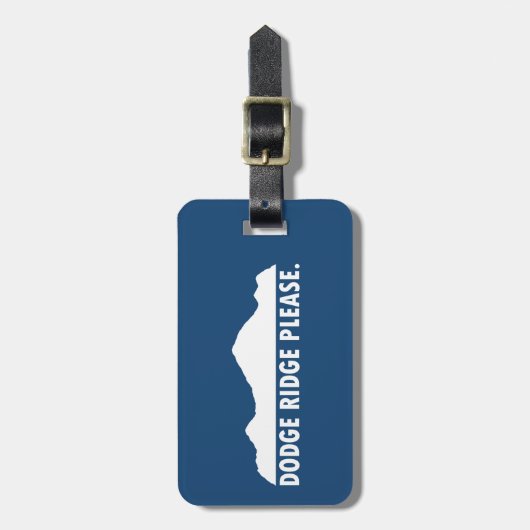 Dodge Ridge Bitte Gepäckanhänger (Vorderseite vertikal)