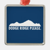 Dodge Ridge Bitte Ornament Aus Metall (Vorne)