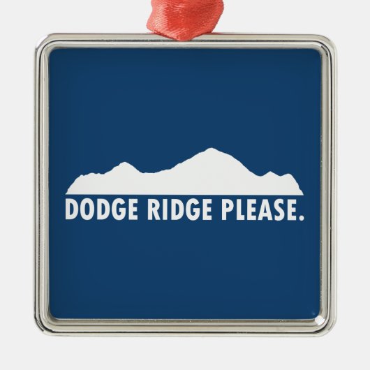 Dodge Ridge Bitte Ornament Aus Metall (Vorne)