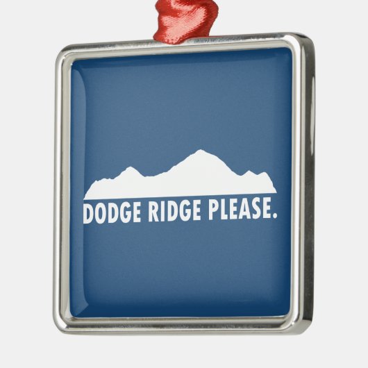Dodge Ridge Bitte Ornament Aus Metall (Links)