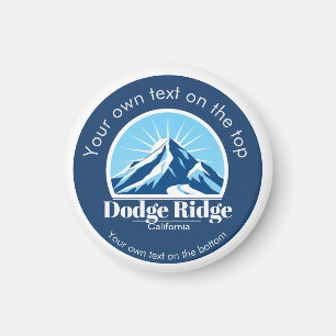 Dodge Ridge Mountain Kalifornien Skigebiet  Magnet