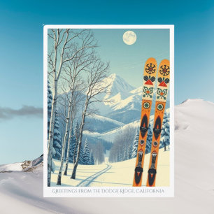 Dodge Ridge Mountain Kalifornien Skigebiet Postkarte