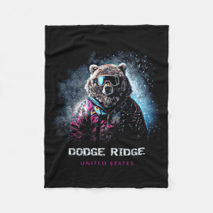 Dodge ridge Vereinigte Staaten Skifahren Skifahrer Fleecedecke