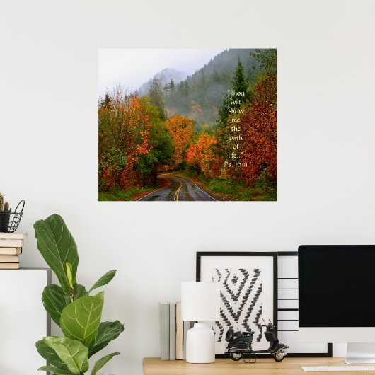 Dodge Road Print w/Scripting Verse Poster (Heimbüro)