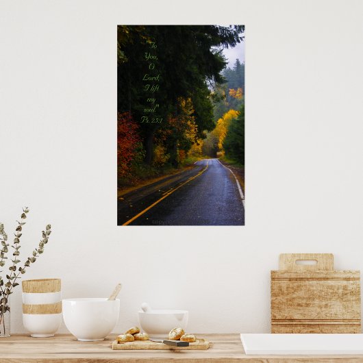Dodge Road Splendor w/Scripture verse Poster (Küche)