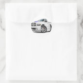 Dodge SRT10 Ram White Runder Aufkleber (Tasche)