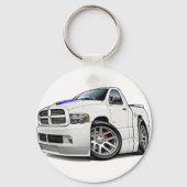 Dodge SRT10 Ram White Schlüsselanhänger (Vorderseite)