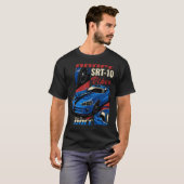 Dodge Srt-10 Viper Geboren zu rennen T-Shirt (Vorne ganz)