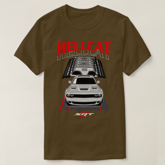 Dodge SRT Hellcat T-Shirt (Design vorne)