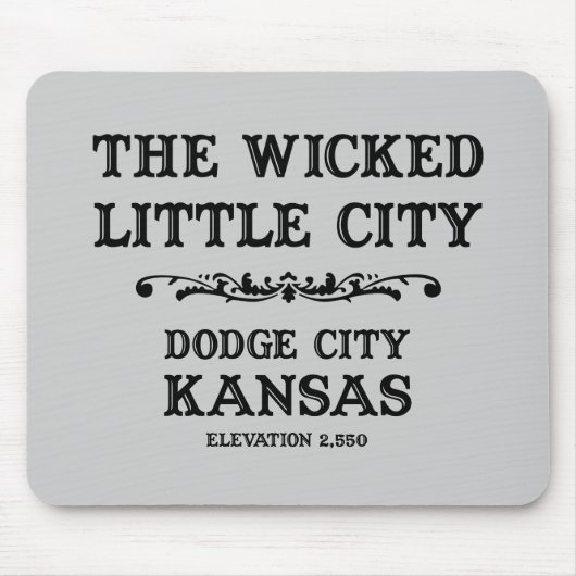 Dodge-Stadt Kansas Mousepad (Vorne)