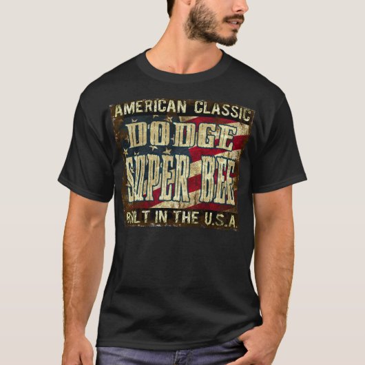 Dodge-Superbiene - klassisches Auto errichtet in T-Shirt (Vorderseite)
