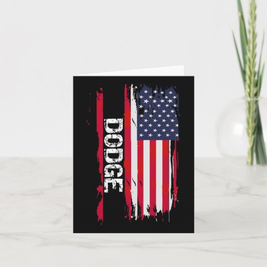 Dodge-USA-Flagge Karte (Vorderseite)