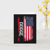 Dodge-USA-Flagge Karte (Gelbe Blume)