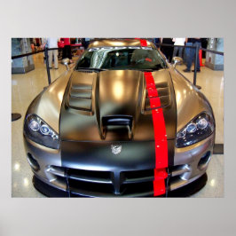 Dodge Viper 2008 Classic American Sports Car Print Poster