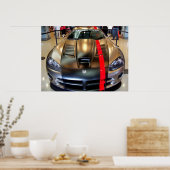Dodge Viper 2008 Classic American Sports Car Print Poster (Küche)