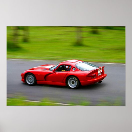 Dodge Viper-Geschwindigkeit Poster (Vorne)