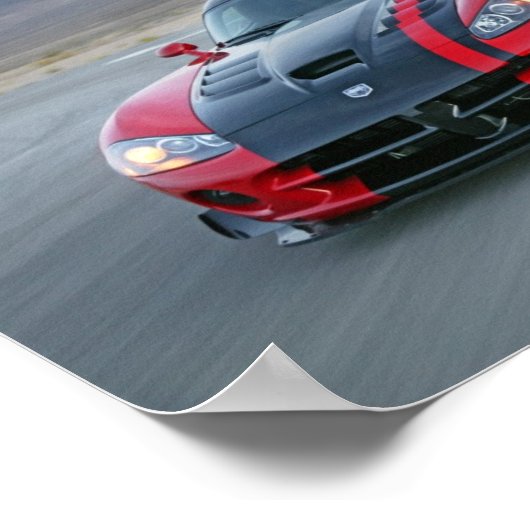 Dodge Viper Poster (Ecke)