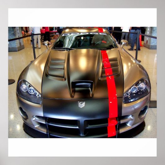Dodge Viper SportsCar Ausstellungsraum Poster Foto (Vorne)