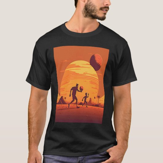 Dodgeball Champion Dad And Child Playing Dodgeball T-Shirt (Vorderseite)