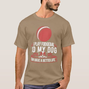 Dodgeball Dog Geschenk Mädchen T-Shirt