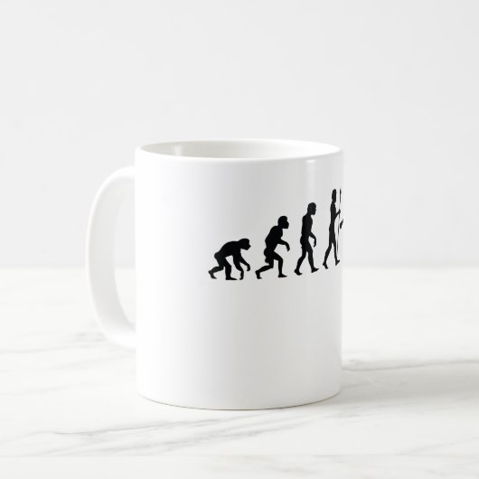 Dodgeball Evolution Kaffeetasse (Vorderseite Links)