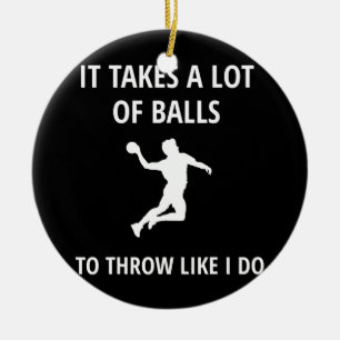 Dodgeball Gaga Ball Game  Keramik Ornament
