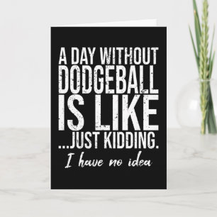 Dodgeball-Geschenkidee Karte