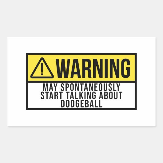 Dodgeball Gift - Dodgeball Lover Rechteckiger Aufkleber (Vorderseite)